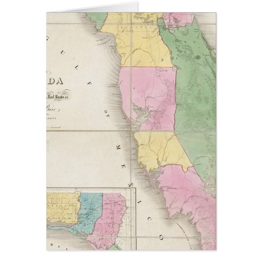 Map of Florida 2 Cards (Front)