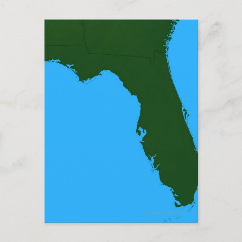 Map of Florida 2 Postcard