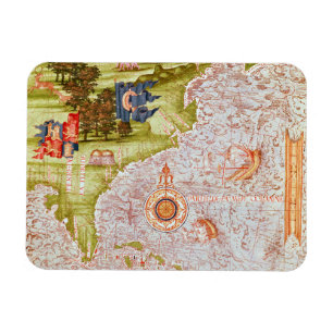 Map of Florida and the Antilles Magnet