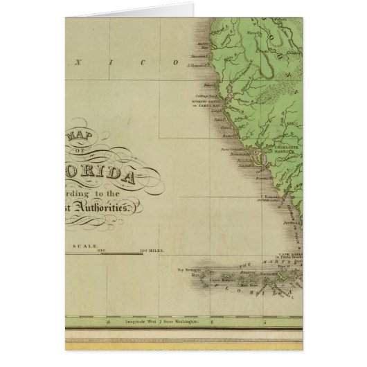 Map of Florida Cards (Front)
