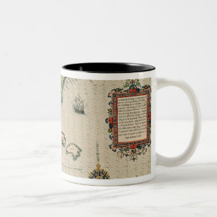 Map of Florida, from 'Brevis Narratio' Two-Tone Coffee Mug