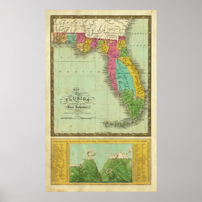 Map of Florida Poster (Front)