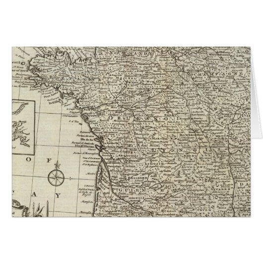 Map of France 2 Cards (Front Horizontal)