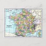 Map Of France - Postcard at Zazzle
