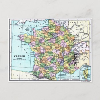 Map Of France - Postcard by GypsyPixie at Zazzle