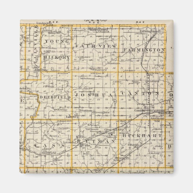 Map of Fulton County and Lewistown Magnet (Front)