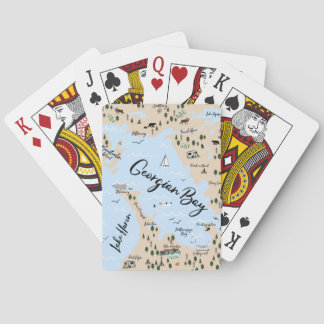Map of Georgian Bay Poker Cards