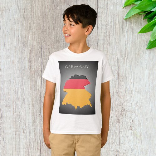 Map Of Germany Boys T_Shirt