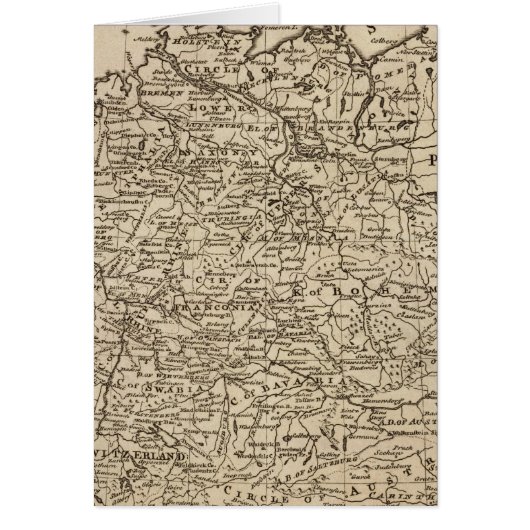 Map of Germany Cards (Front)