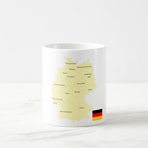 Map Of Germany Coffee Mug
