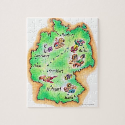 Map of Germany Jigsaw Puzzle