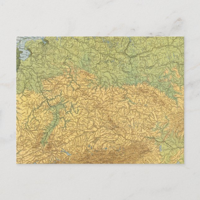 Map of Germany Postcard (Front)