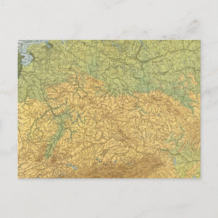 Map of Germany Postcard