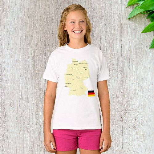 Map Of Germany T_Shirt