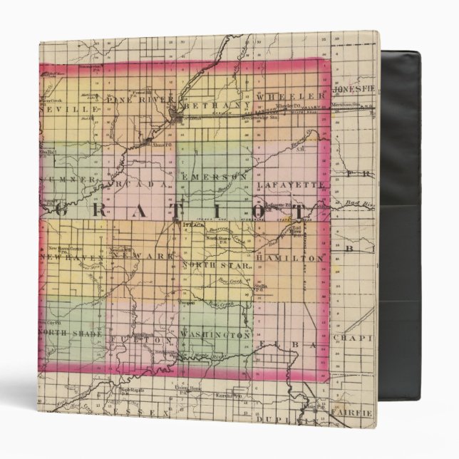 Map of Gratiot County, Michigan Binder (Front/Inside)