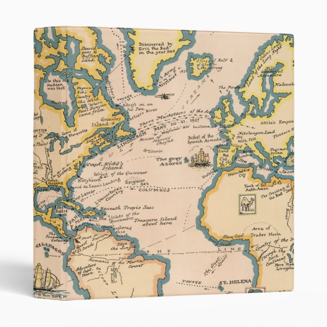 Map of Great Adventures 3 Ring Binder (Front/Spine)