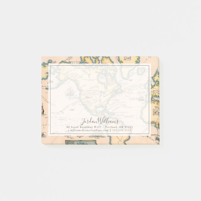 Map of Great Adventures Post-it Notes (Front)