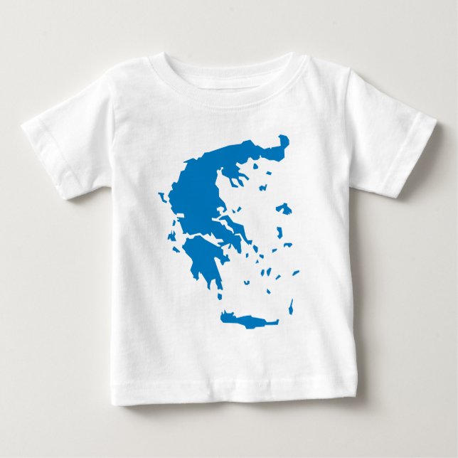Map of Greece Baby T-Shirt (Front)