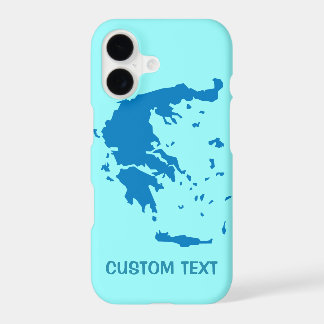 Map of Greece iPhone 17 Case