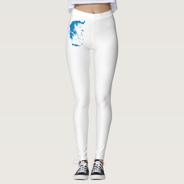 Map of Greece Leggings (Front)