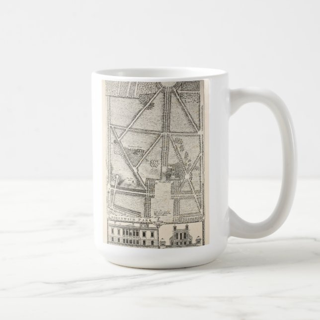 Map of Greenwich Park Coffee Mug (Right)
