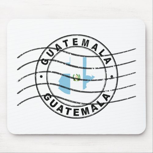 Map of Guatemala Postal Passport Stamp Mouse Pad