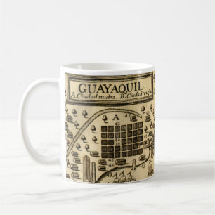 Map of Guayaquil, Ecuador (1741) Coffee Mug