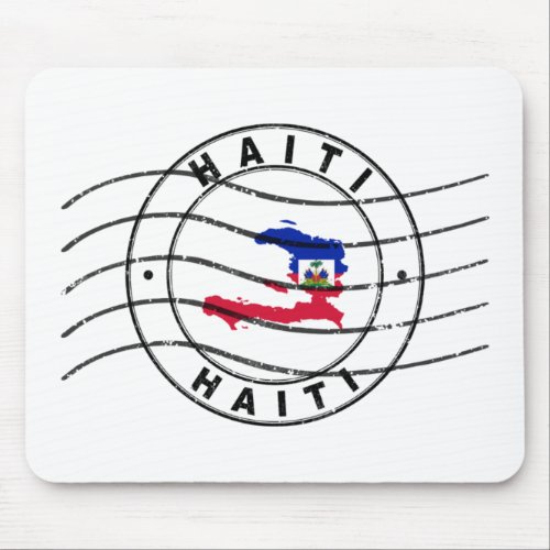 Map of Haiti Postal Passport Stamp Travel Stamp Mouse Pad