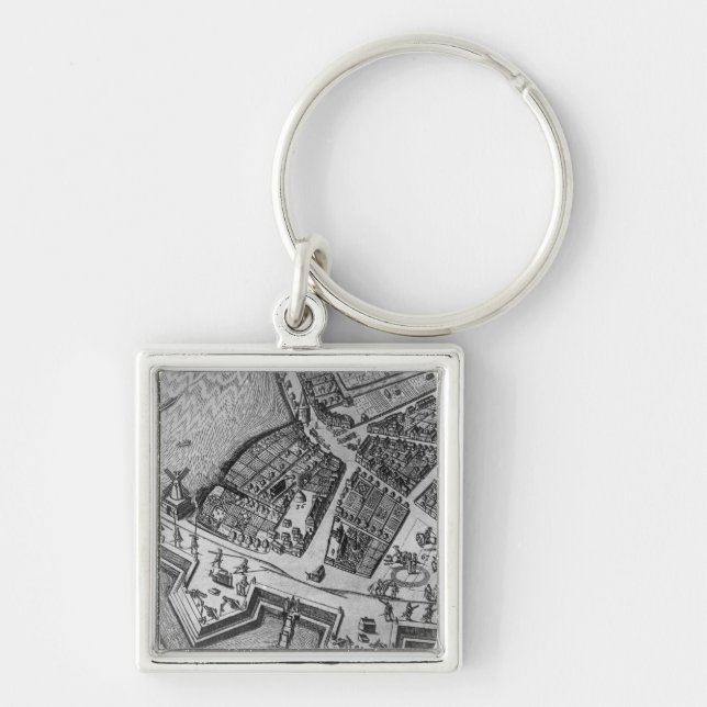 Map of Hamburg Keychain (Front)