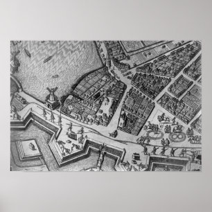 Map of Hamburg Poster