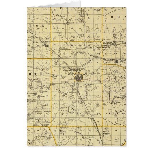 Map of Hamilton County Cards (Front)