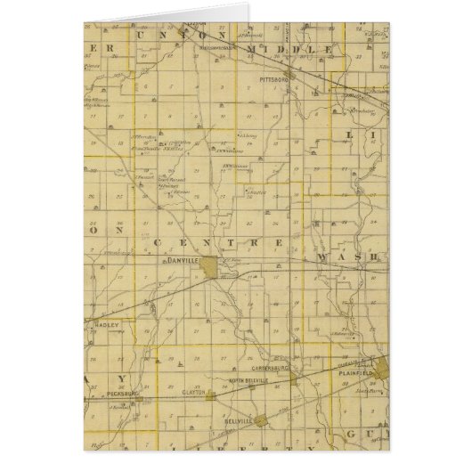 Map of Hendricks County Cards (Front)