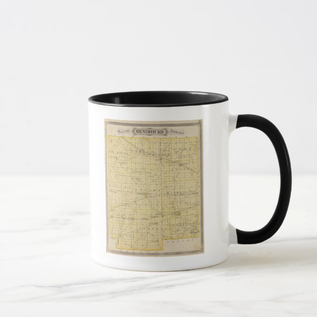 Map of Hendricks County Mug (Right)