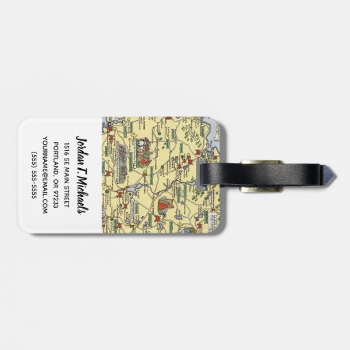 Map of Historical Ireland Luggage Tag Zazzle