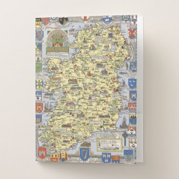 Map Of Historical Ireland Pocket Folder by davidrumsey at Zazzle