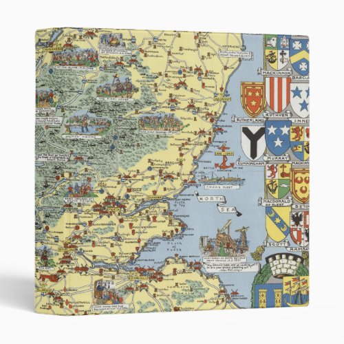 Map of Historical Scotland 3 Ring Binder