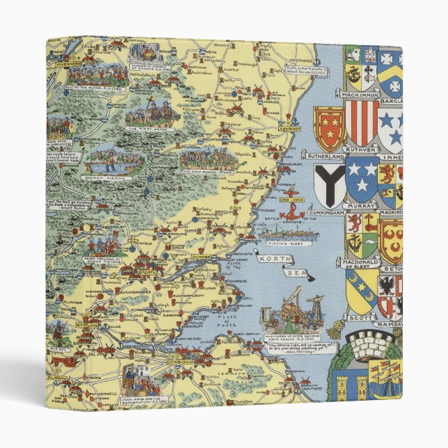 Map of Historical Scotland 3 Ring Binder (Front/Spine)