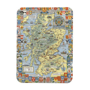 Map of Historical Scotland Magnet