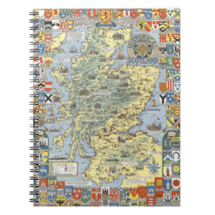 Map of Historical Scotland Notebook