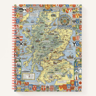Map of Historical Scotland Notebook