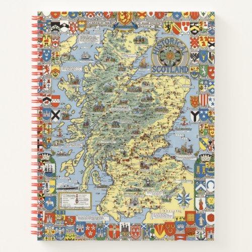 Map of Historical Scotland Notebook