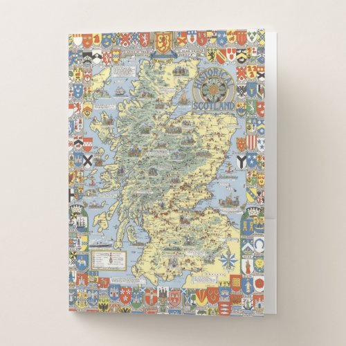 Map of Historical Scotland Pocket Folder