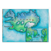 Map of Iceland (Front Horizontal)