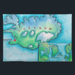Map of Iceland Placemat<br><div class="desc">Map of Iceland</div>