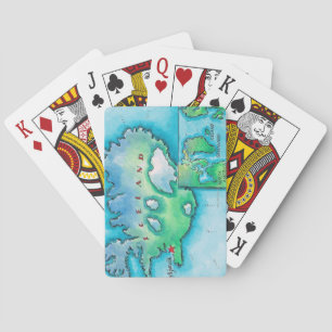 Map of Iceland Poker Cards
