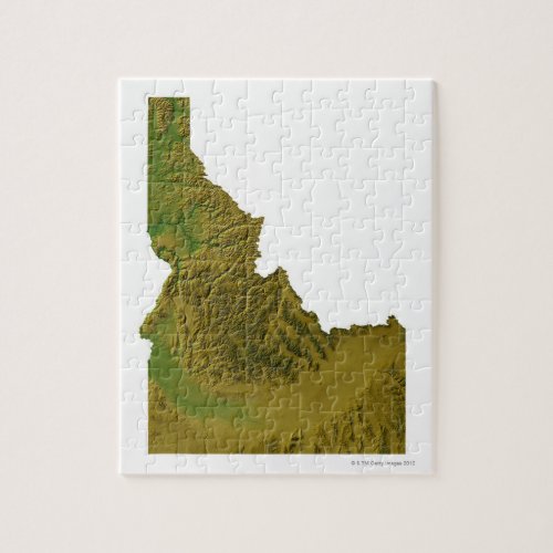 Map of Idaho 2 Jigsaw Puzzle