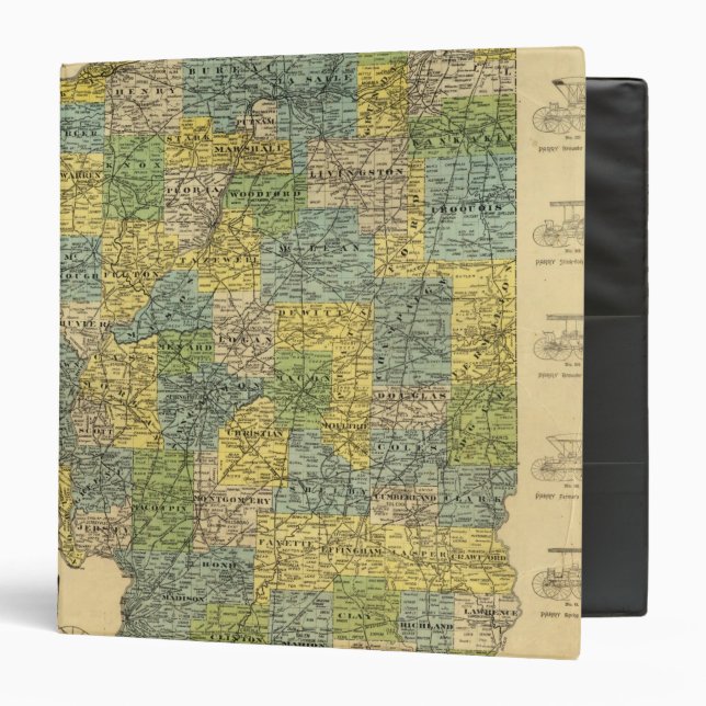 Map of Illinois 2 Binder (Front/Inside)