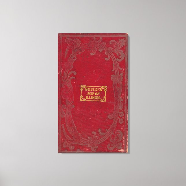 Map of Illinois 2 Canvas Print (Front)