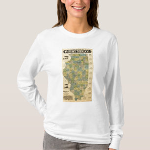 Map of Illinois 2 T-Shirt