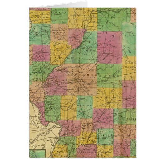 Map of Illinois Cards (Front)